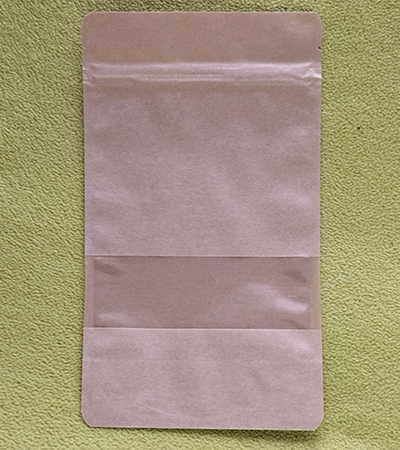 Brown Kraft Doypack pouches with Window