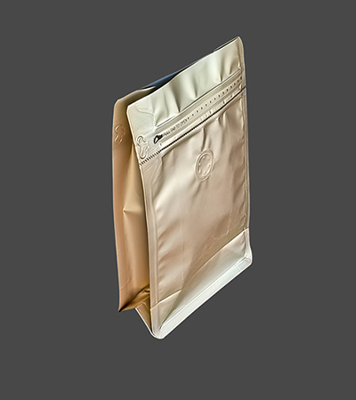 Gold Matte Flat Bottom Bags