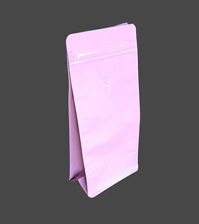 Pink Matte Flat Bottom Bags
